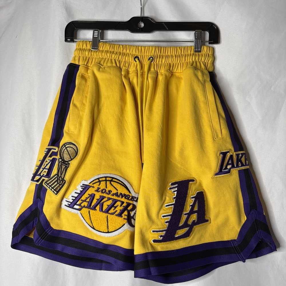 NBA LA Los Angeles Lakers Men's‎ Medium Pro Standard Team Player Shorts Gold